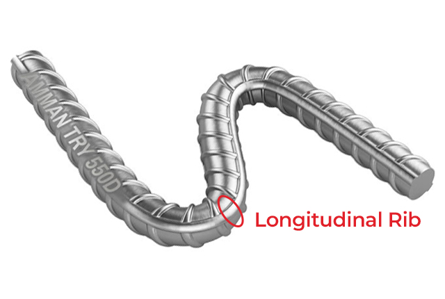 how to check quality of tmt bars AMMAN-TRY longitude rib pattern