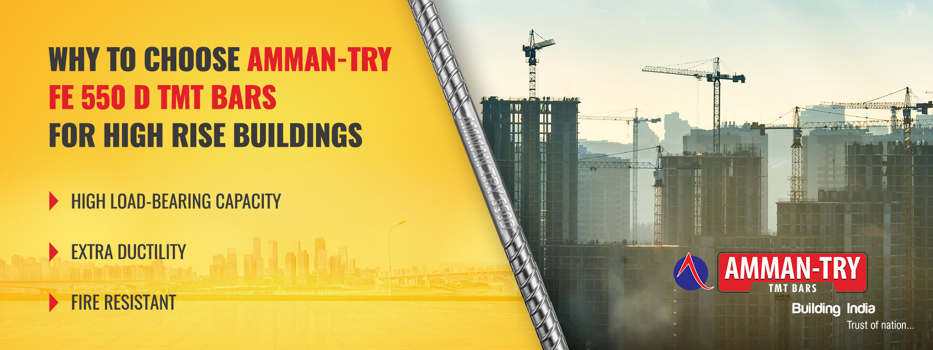 Why TMT Bars Are Used In High Rise Constructions