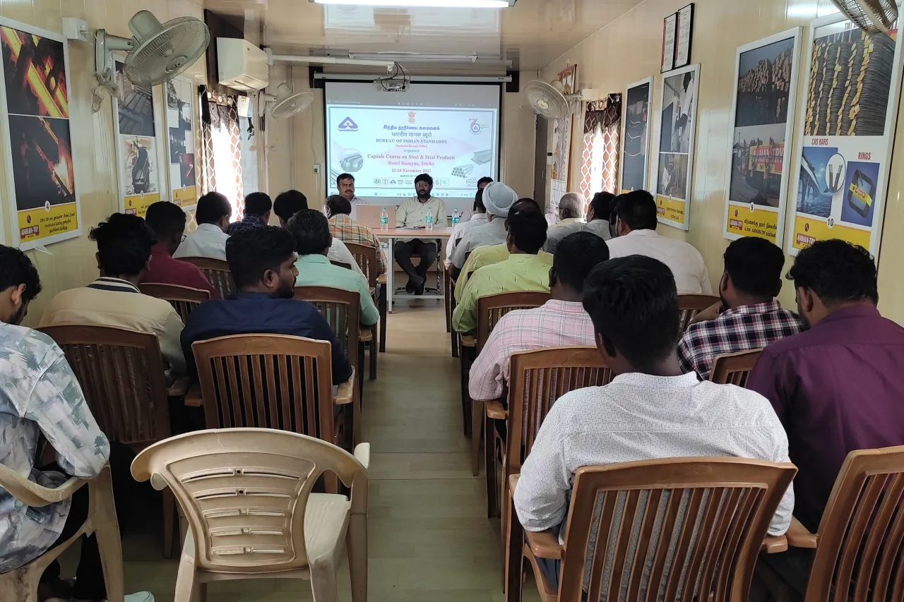 BIS, Madurai Branch conducted a 2-day capsule course at Trichy on 23rd and 24th November 2023